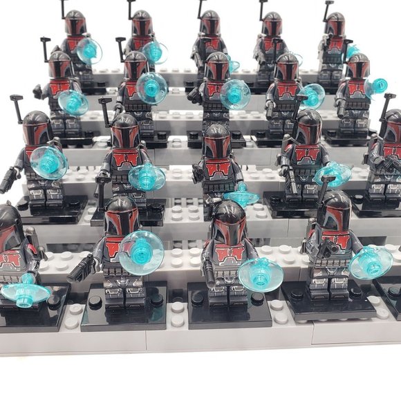 Darth Maul with Mandalorian Army Custom Mini figures, Star Wars, Minifigures - Picture 6 of 12